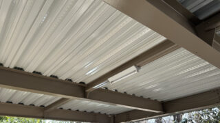 上尾 アパート 駐車場屋根塗装